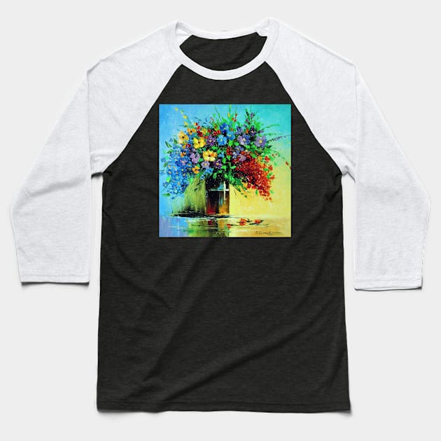 A bouquet of wildflowers Baseball T-Shirt by OLHADARCHUKART